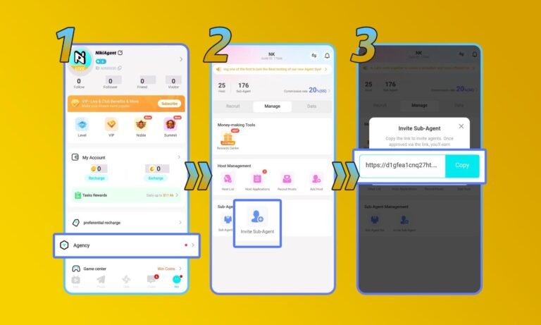 How to Invite New Host as Niki Live Agent - Step 1 to 4