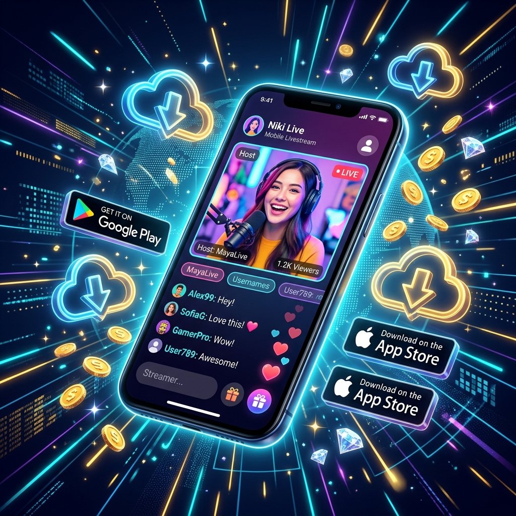 Download Niki Live App for Android and iOS